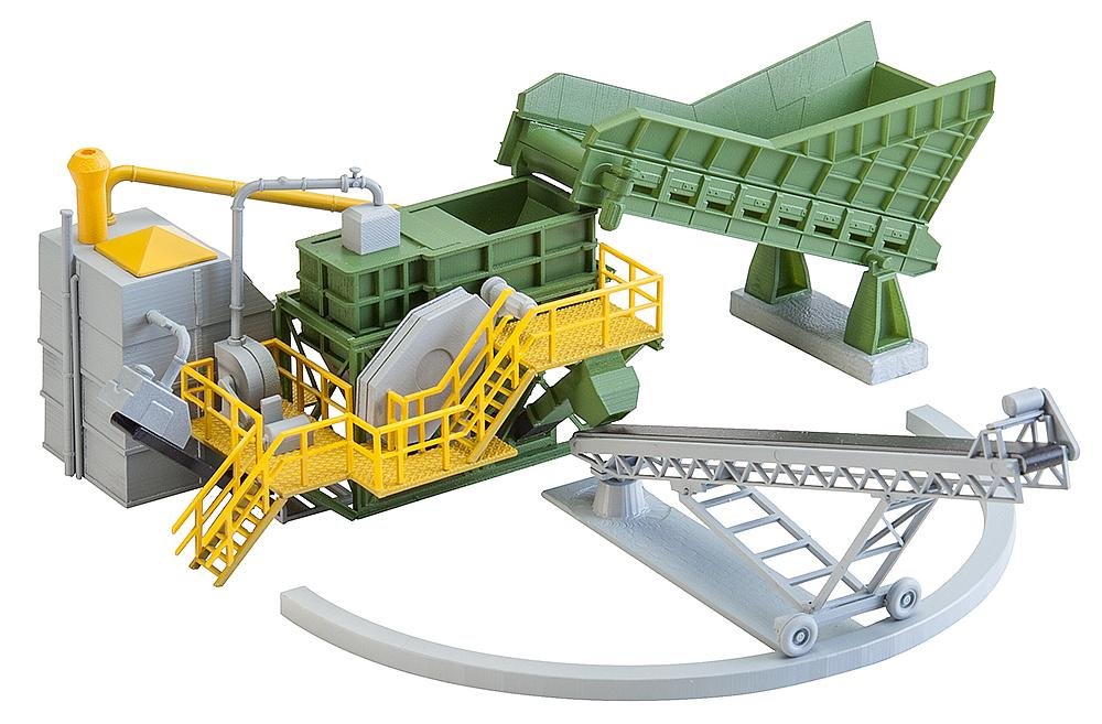 Faller FA 130173 - Jaw Breaker with Conveyor Belt, Accessory for Model Railway, Model Building