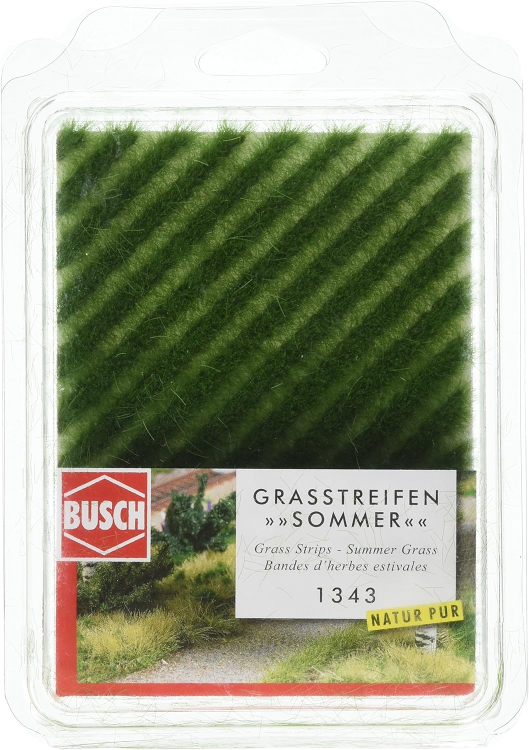Busch 1343 Grass Strips Verge/Summer HO Scenery Scale Model