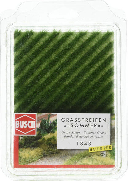 Busch 1343 Grass Strips Verge/Summer HO Scenery Scale Model