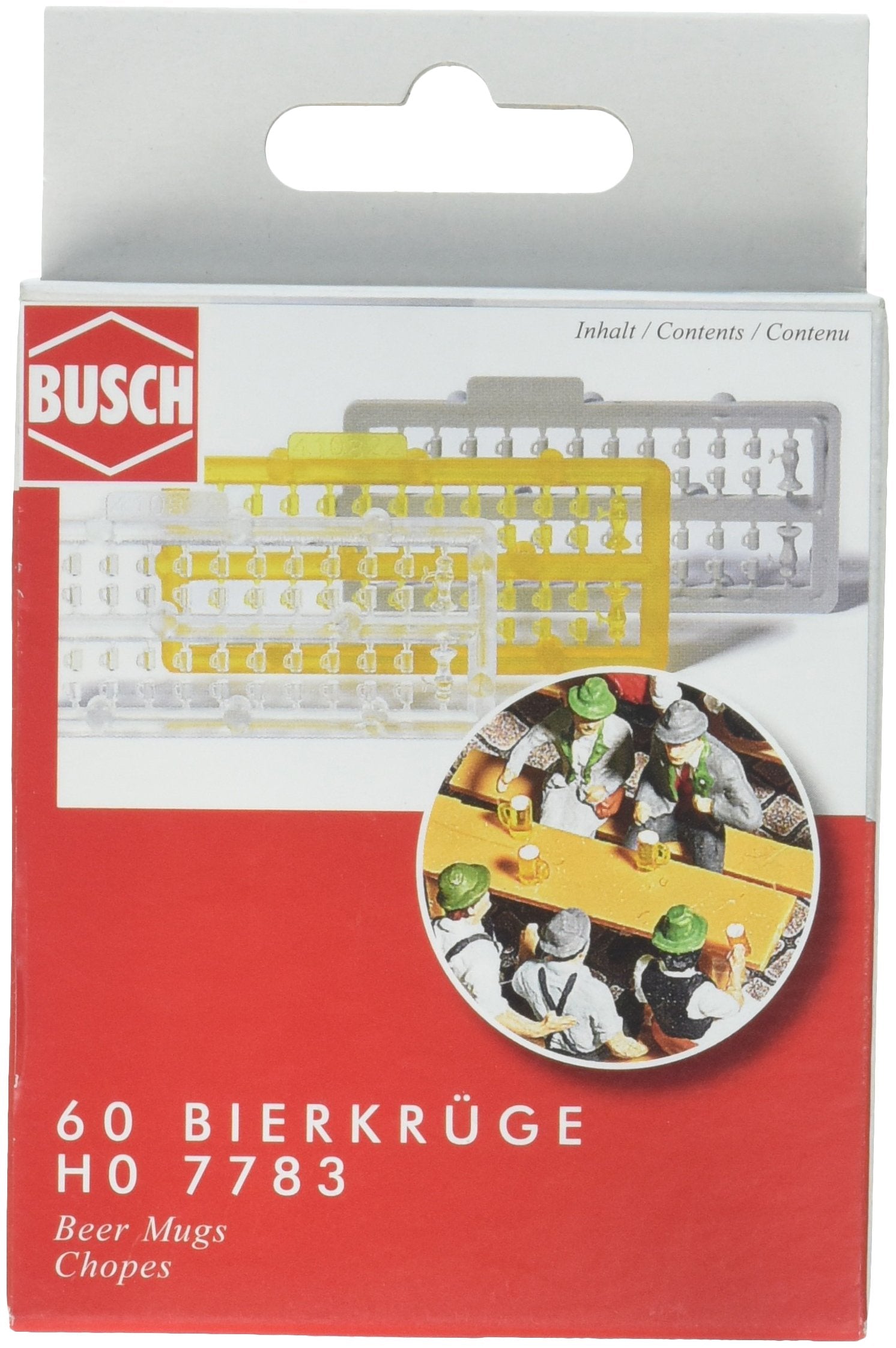 Busch 7783 Beer Mugs And Spigots HO Scenery Scale Model