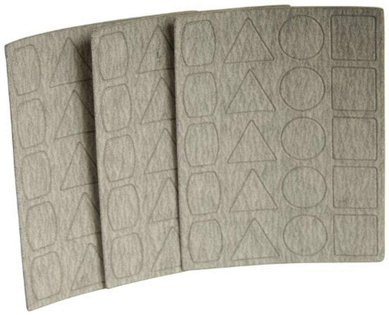 Proxxon 28826 Sandpaper for PS 12, 3 Sheets 400-Grit with Each 20 Pads, Metal, ‎18.49 x 8 x 2.01 cm