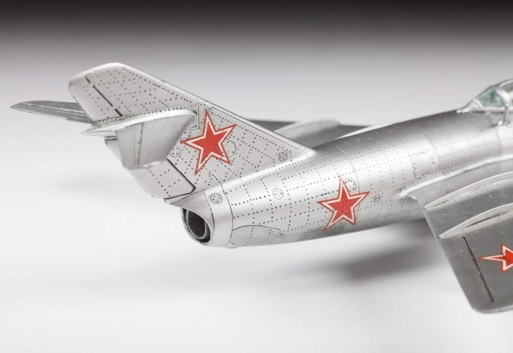 Zvezda 500787317 500787317-1:72 MIG-15 Bassoon Plastic Model Kit Assembly Kit for Beginners Detailed Silver