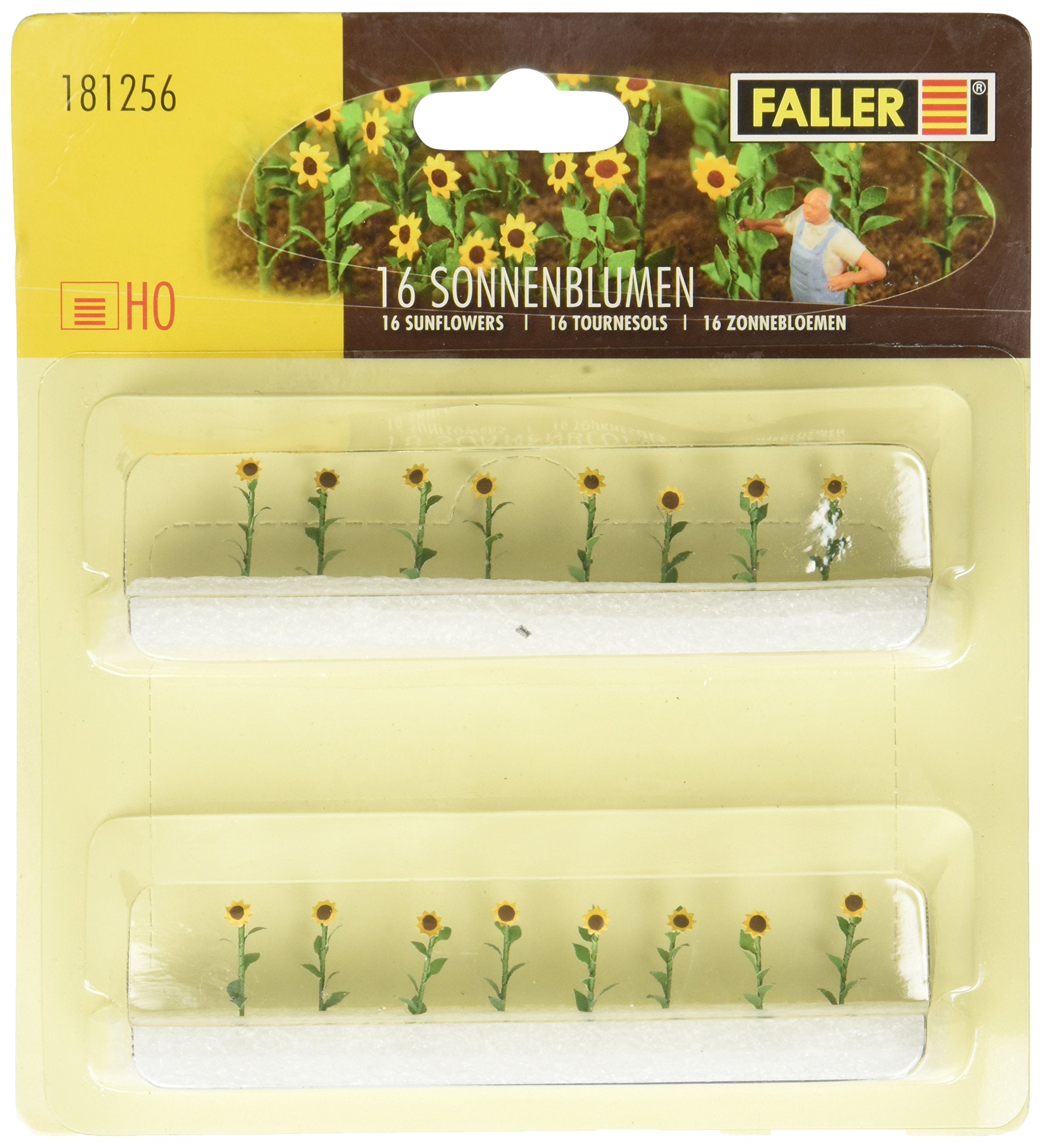 Faller 95523 - 16 Sunflowers Model Railway Model Making Accessories