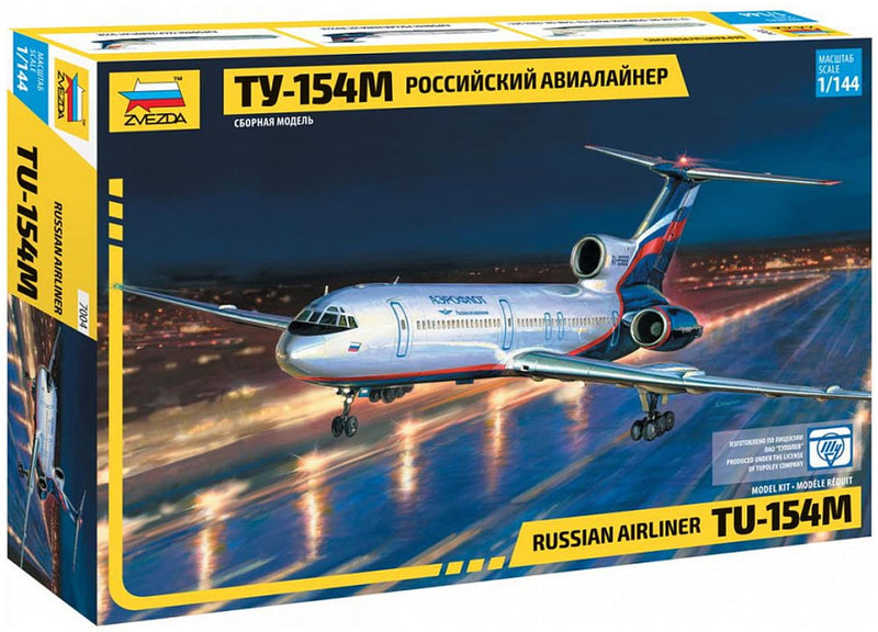 Zvezda 500787004 Tupolev TU-154M Airliner 1:144