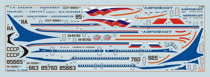 Zvezda 500787004 Tupolev TU-154M Airliner 1:144