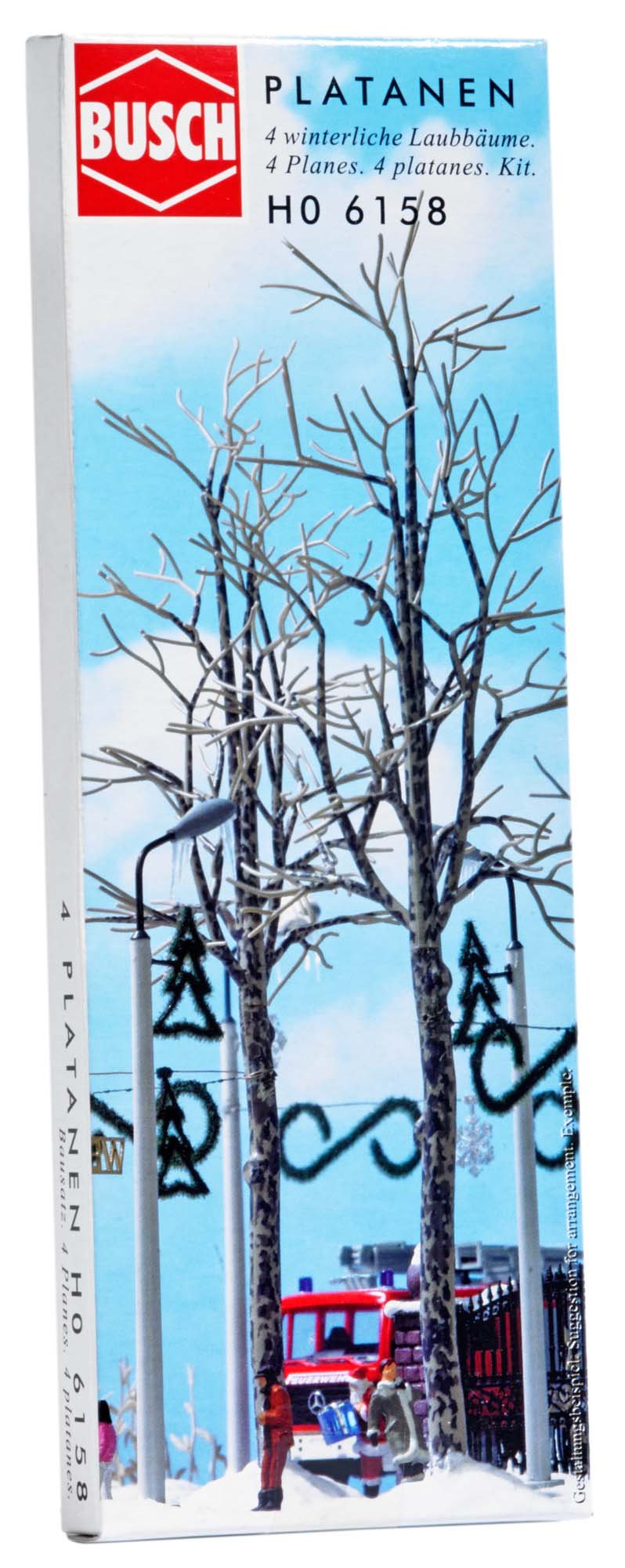 Busch-6158 Winter Trees 165mm 4/ HO Scenery Escenario Modelo de Escala (MODELS11 Inc 6158