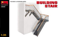MiniArt 1:35 Scale Building Stairs Plastic Model Kit (Grey