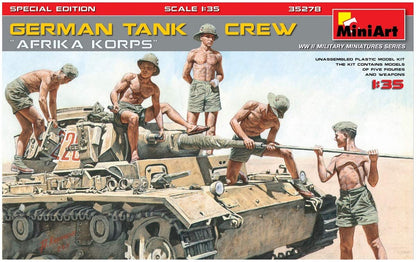Mini Art 550035278 MiniArt 35278 1:35 Fig. Dt. Afrika Korps Pz. SE (5) -originalgetreue Nachbildung, Modellbau, Plastik Bausatz, Basteln, Hobby, Kleben, Modellbausatz, Zusammenbauen, unlackiert
