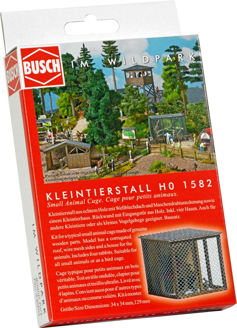 Busch 1582 Small Animal Cage HO Structure Scale Model