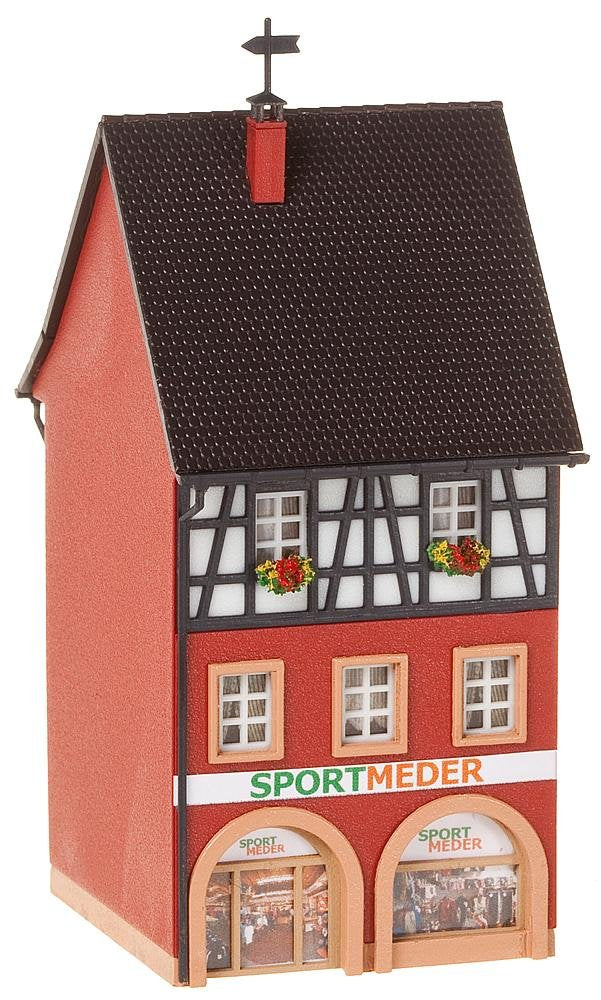 Faller - Vivienda para modelismo ferroviario N Escala 1:148 (N FA STADTHAUS Sport-Meder F232330