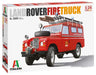 Italeri 3660S Land Rover 3660S-1:24 Fire Truck, Building, Stand Model Making, Crafts, Hobby, Gluing, Plastic Construction Kit, Unvarnished