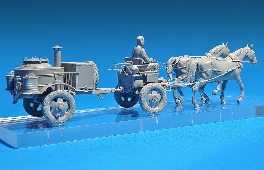 MiniArt 35057 Horses Drawn Field Kitchen KP-42 - Cocina móvil soviética en Miniatura con Caballos (Escala 1:35