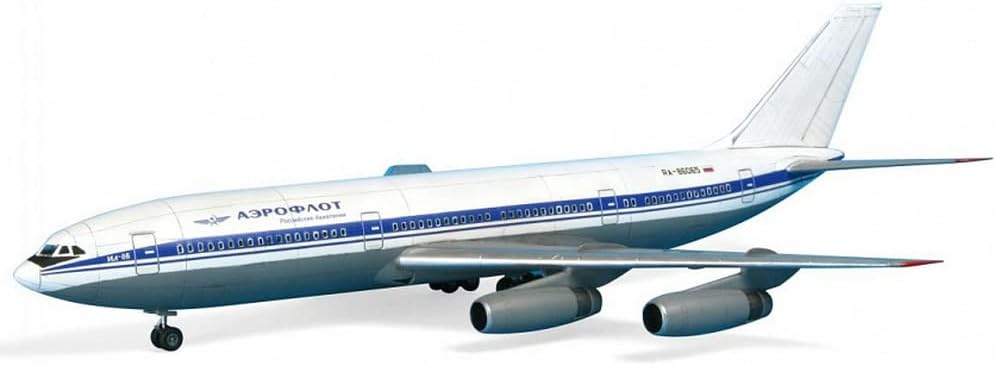 Zvezda 500787001 – 1:144 Passenger Aircraft Ilyushin IL-86