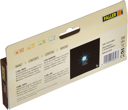 Faller - 5 Leds Wit