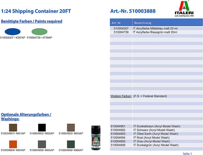 Italeri 20' Container