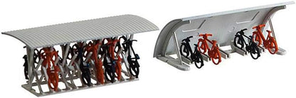 FALLER 180584 - 2 Fahrradständer mit Rädern