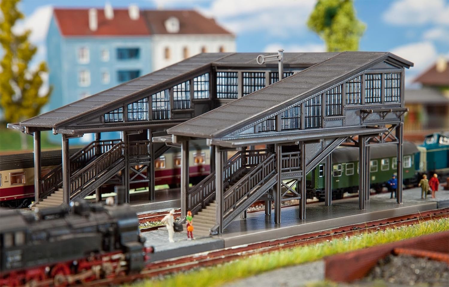 Faller - Edificio ferroviario de modelismo ferroviario N (N FA BAHNSTEIGBRÜCKE RADOLFZELL F222153