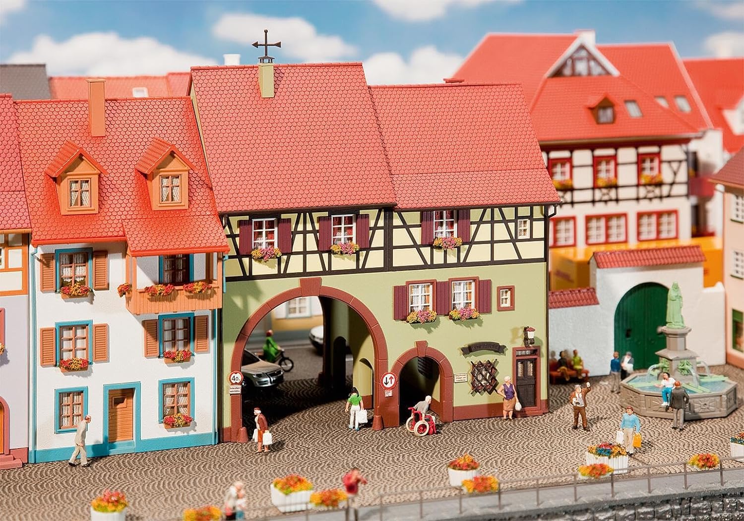 Faller - Vivienda para modelismo ferroviario (7.5x15x9 cm