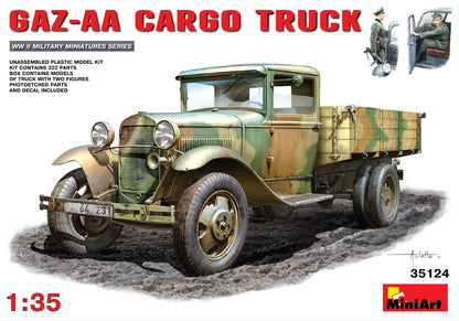 MiniArt 1:35 Scale GAZ-AA Cargo Truck Plastic Model Kit