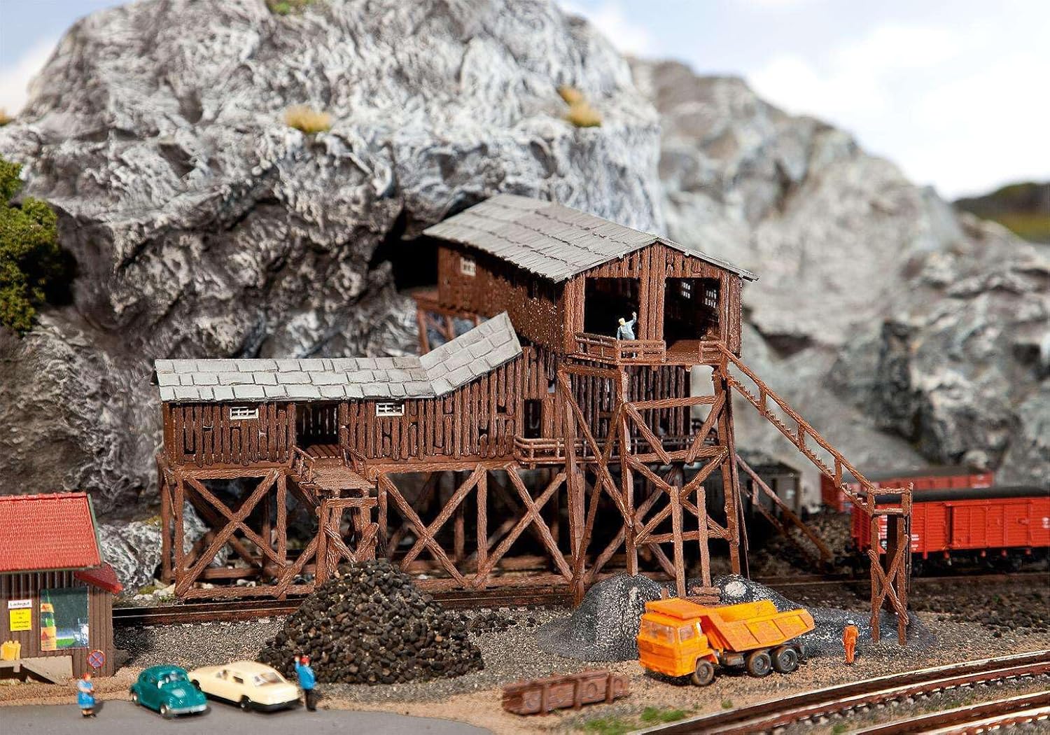 Faller - Edificio Industrial de modelismo ferroviario (10.6x20x18.5 cm