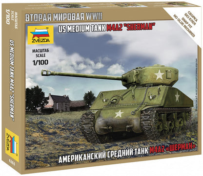 Zvezda Model Tan: US Medium Tank M4A2