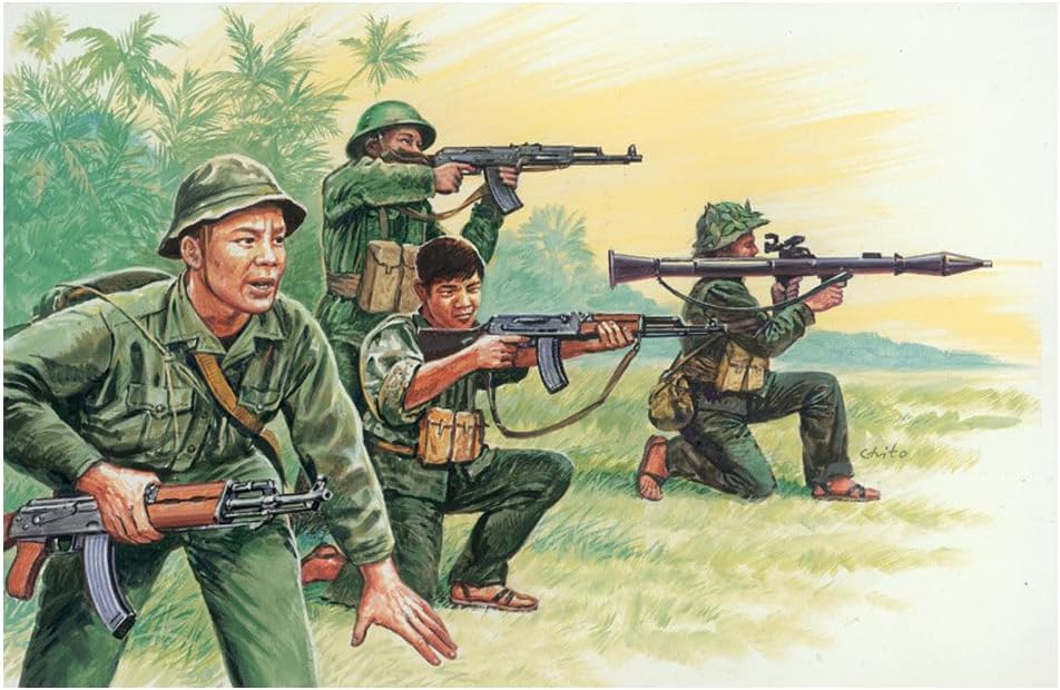 Tamiya Figurines of Vietnam soldiers of Vietnam war period Italeri 510006079, 1:72