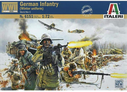 Italeri 510006151 – 1:72 Figure Set German Infantry (Winter)