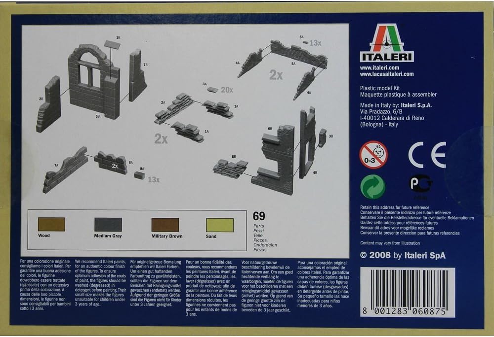 Italeri 510006087-1:72 Muren en hengels met accessoires