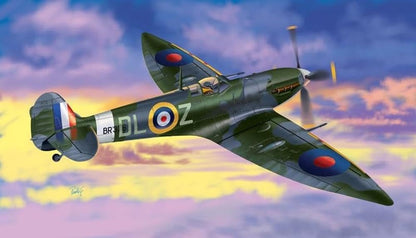 Italeri- Spitfire MK Vi 1:72 Plastic Kit Italia Modelo, Color Verde (I1307