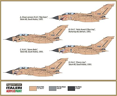 Italeri ITA1384 1: 72 Tornado Gr.1 Gulf War 25th Anniversary