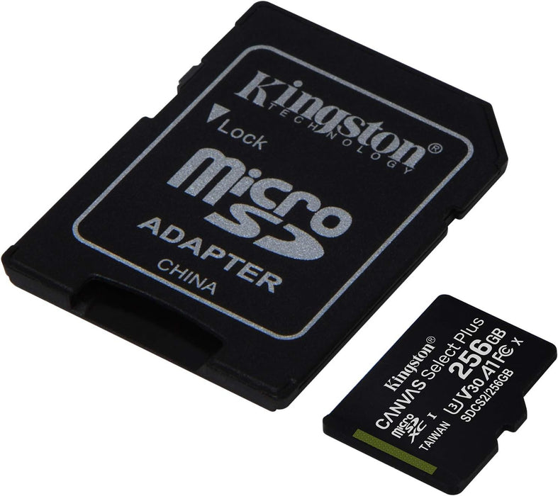 Kingston Canvas Select Plus 256Gb Micro Sd Uhs-I Flash Card