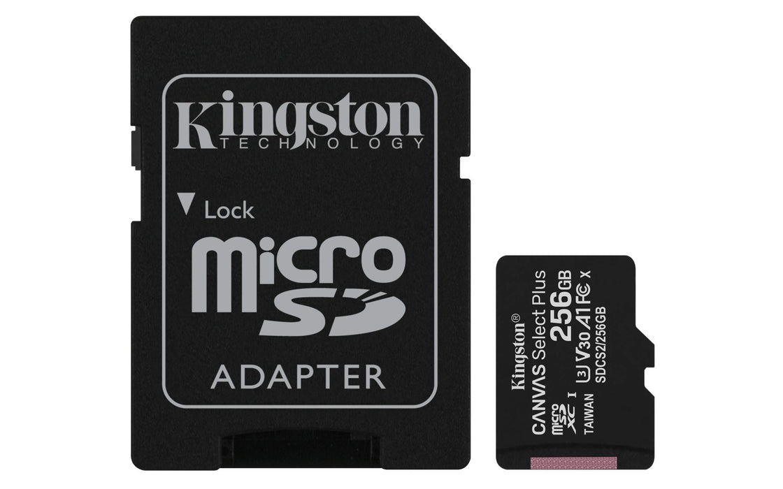 Kingston Canvas Select Plus 256Gb Micro Sd Uhs-I Flash Card