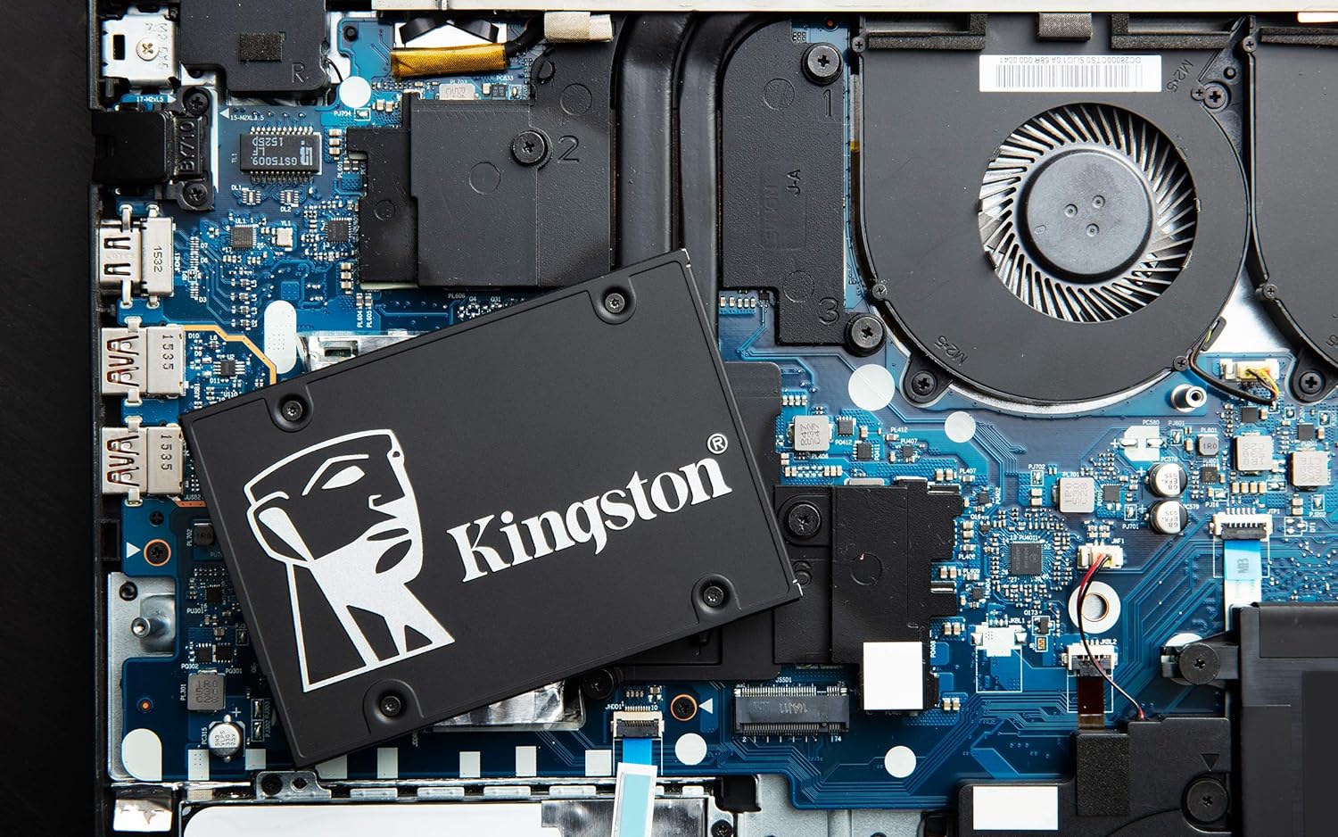 Kingston KC600 SSD SKC600/512G Interne SSD 2.5" SATA Rev 3.0, 3D TLC, XTS AES 256-Bit-Verschlüsselung