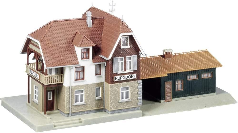 Faller FA131377 Bahnhof Burgdorf Modellbausatz, verschieden, One Size