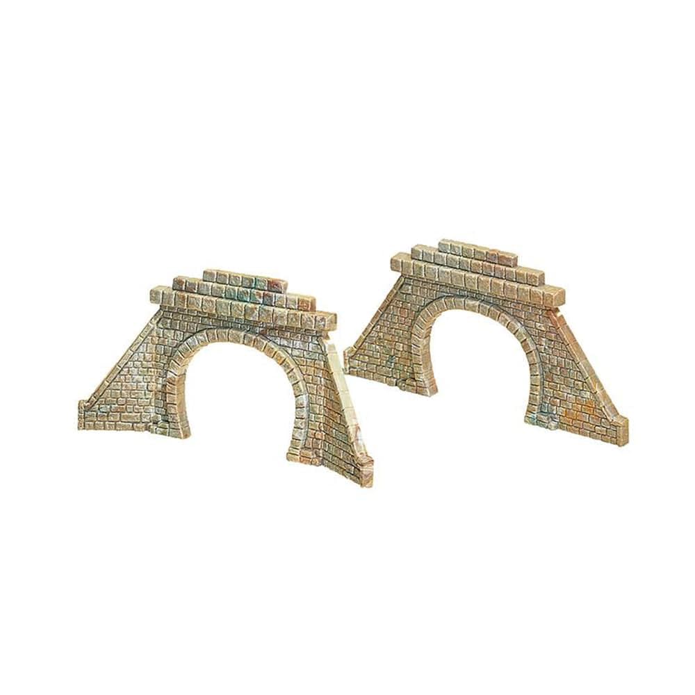 Faller 272576 – 2 tunnel portals 2 tracks (for steam and overhead line operation