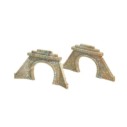 Faller 272576 – 2 tunnel portals 2 tracks (for steam and overhead line operation