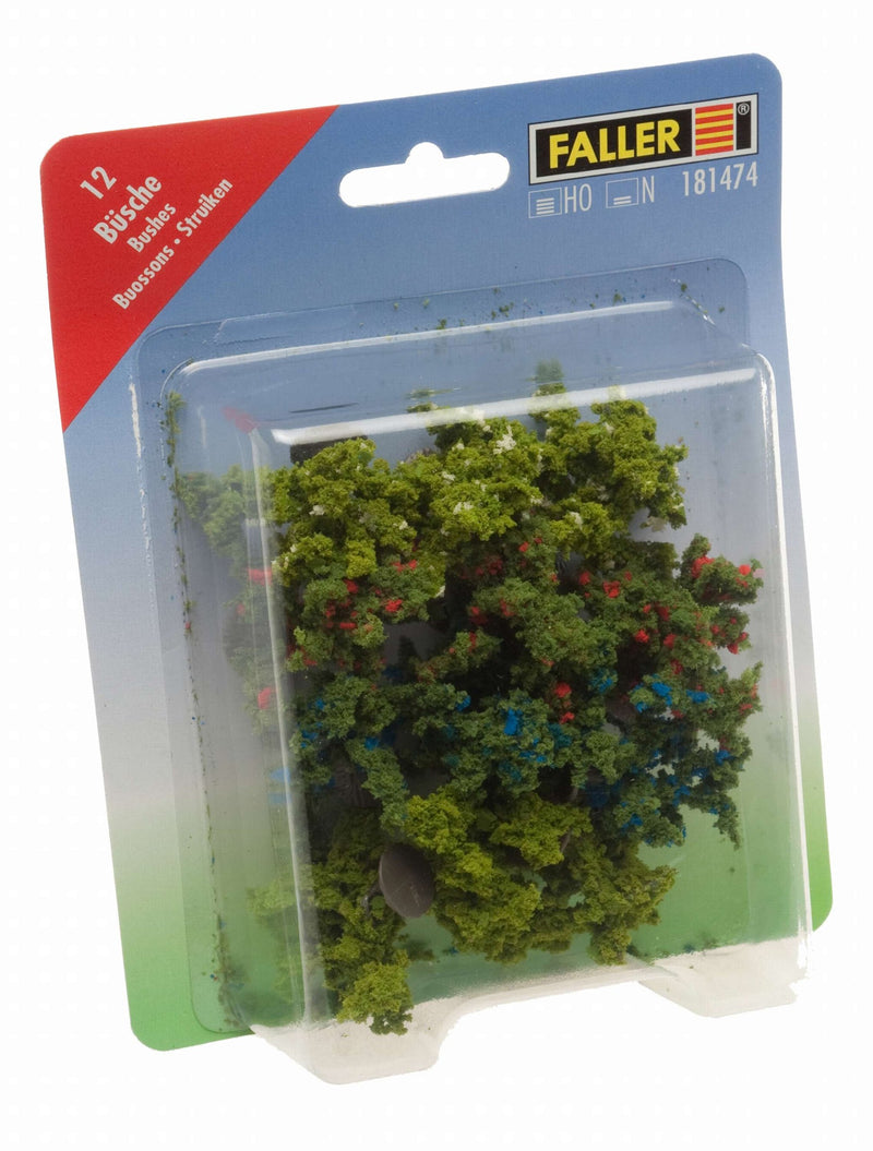 181474 - Faller - Büsche farblich sortiert ca. 4 cm (12 Stc.)