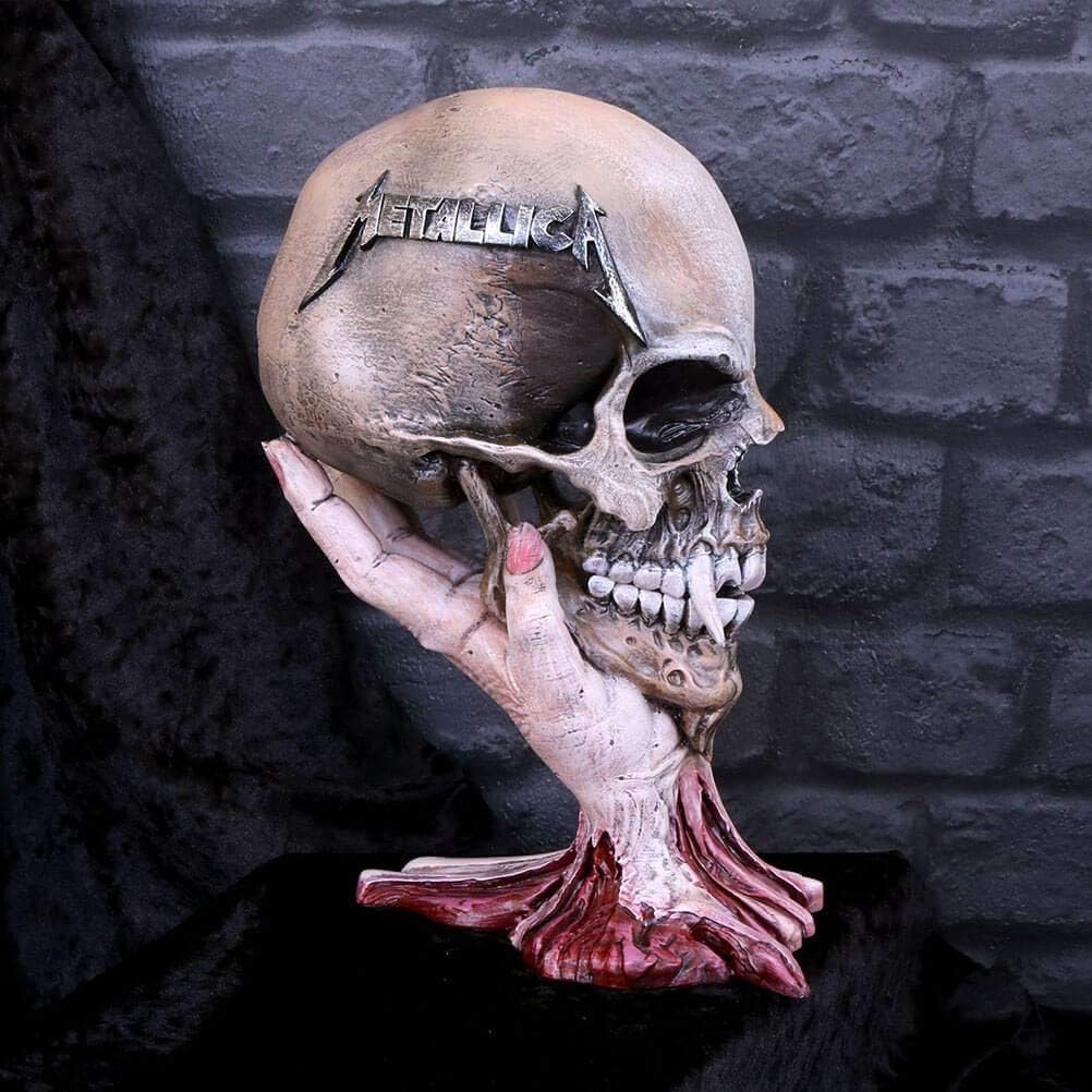 Nemesis Now Metallica Sad But True Skull 22cm, Resin, Taupe