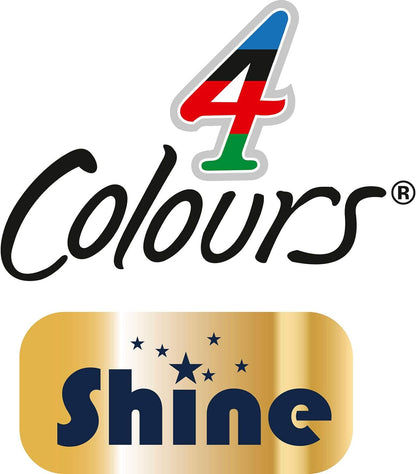 BIC 4 Colours Shine Retractable Ballpoint Pens, Medium Point (1.0 mm) - Assorted Metallic Barrels, Box of 12