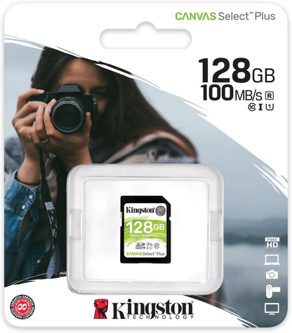 Kingston Canvas Select Plus SD - SDS2/128GB Classe 10 UHS-I