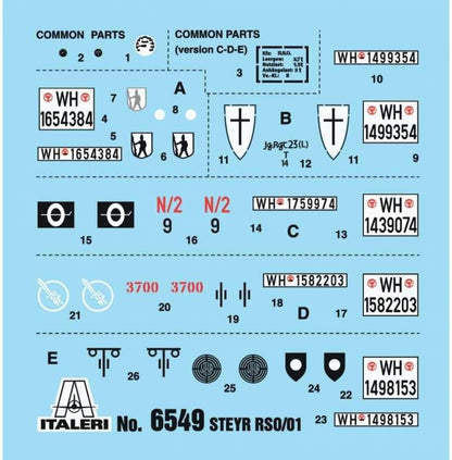 Italeri Steyr RSO/01 W/Germ. Soldiers + Access