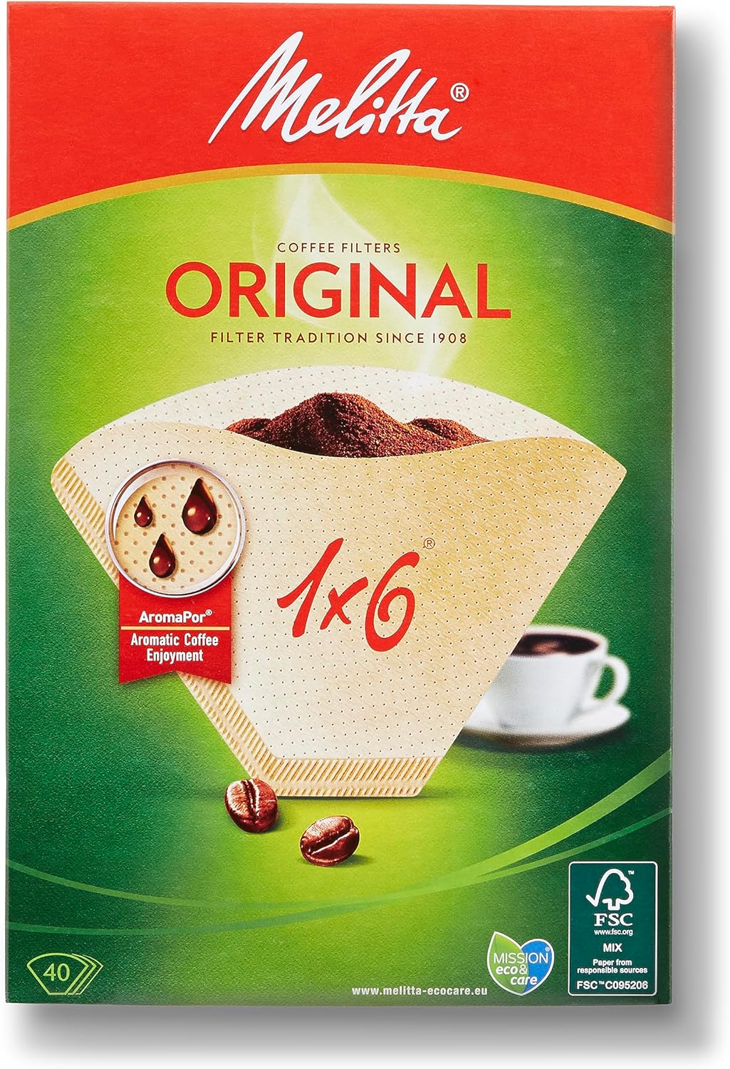 Melitta Original 1 x 6, 40 Stück
