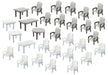 Faller - 24 Tuinstoelen En 6 Tafels