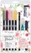 Tombow Watercoloring Set Floral, by May & Berry, 9-piece set incl. 5 ABT Dual Brush Pens and instructions, watercolour set for beginners