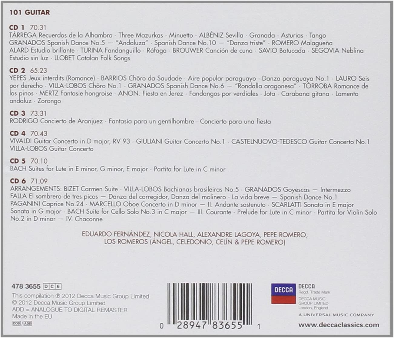 Guitar 101 (6CD Set)