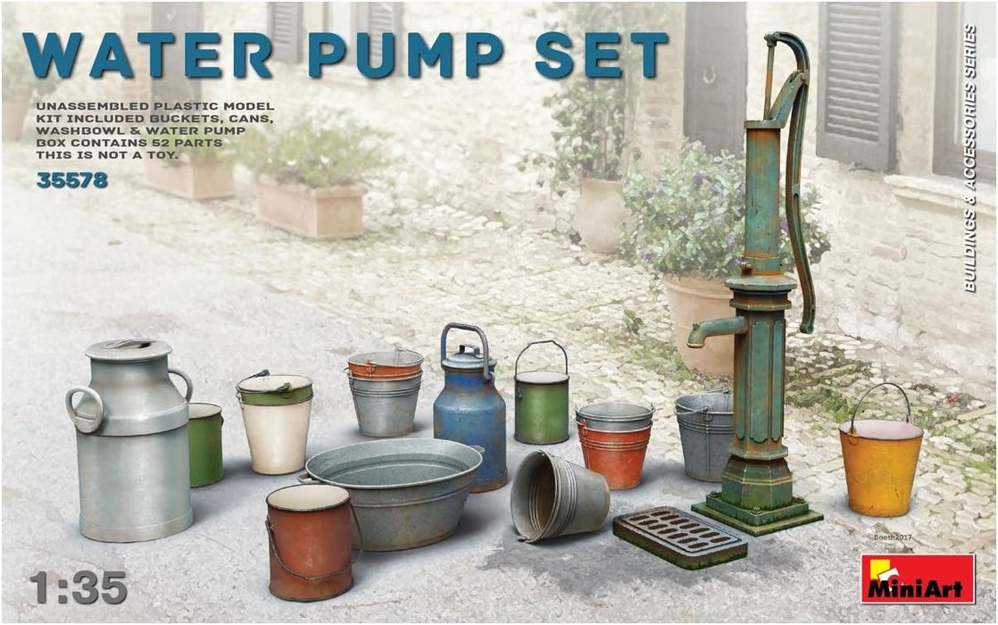 Miniart MIN35578 Water Pump Set Model Kit, Various, Mittel
