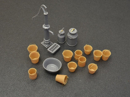 Miniart MIN35578 Water Pump Set Model Kit, Various, Mittel