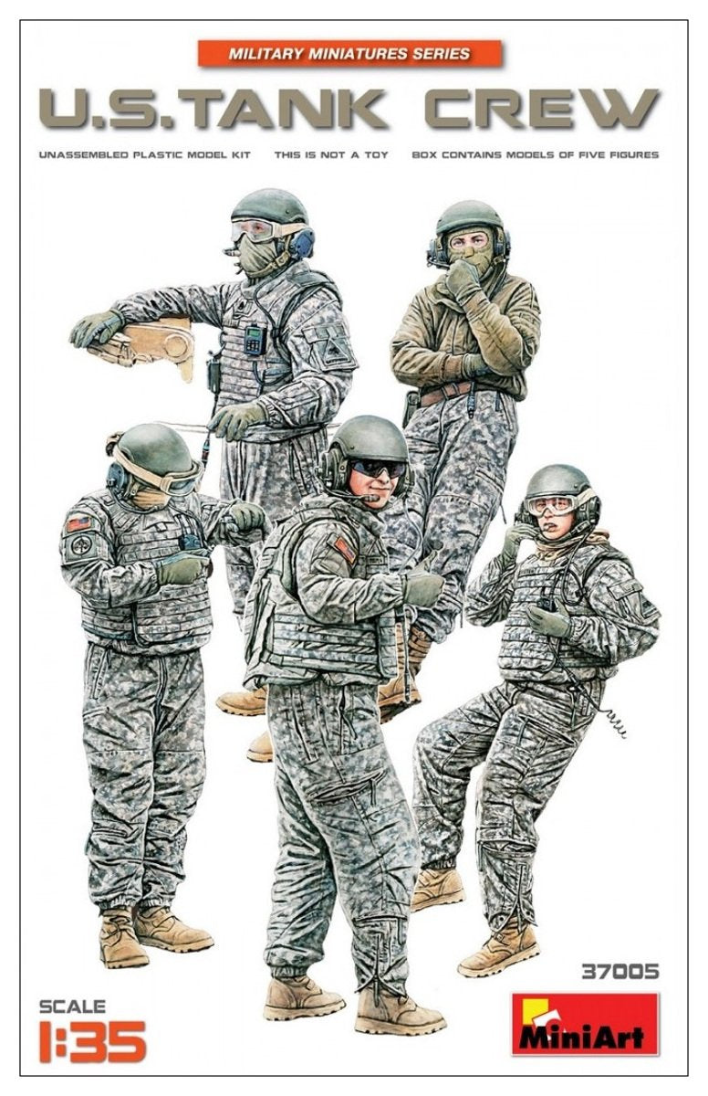 Miniart MIN37005 U.S. Tank Crew Model Kit, Various, Mittel