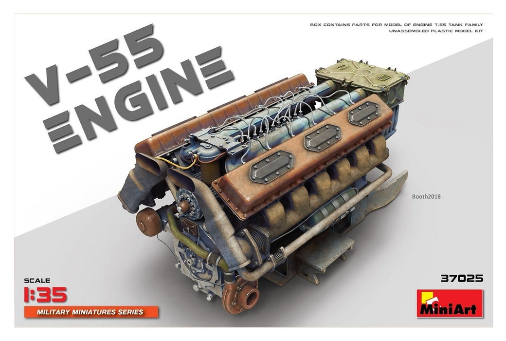 Miniart MIN37025 V-55 engine Model Kit, Various