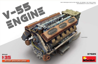 Miniart MIN37025 V-55 engine Model Kit, Various